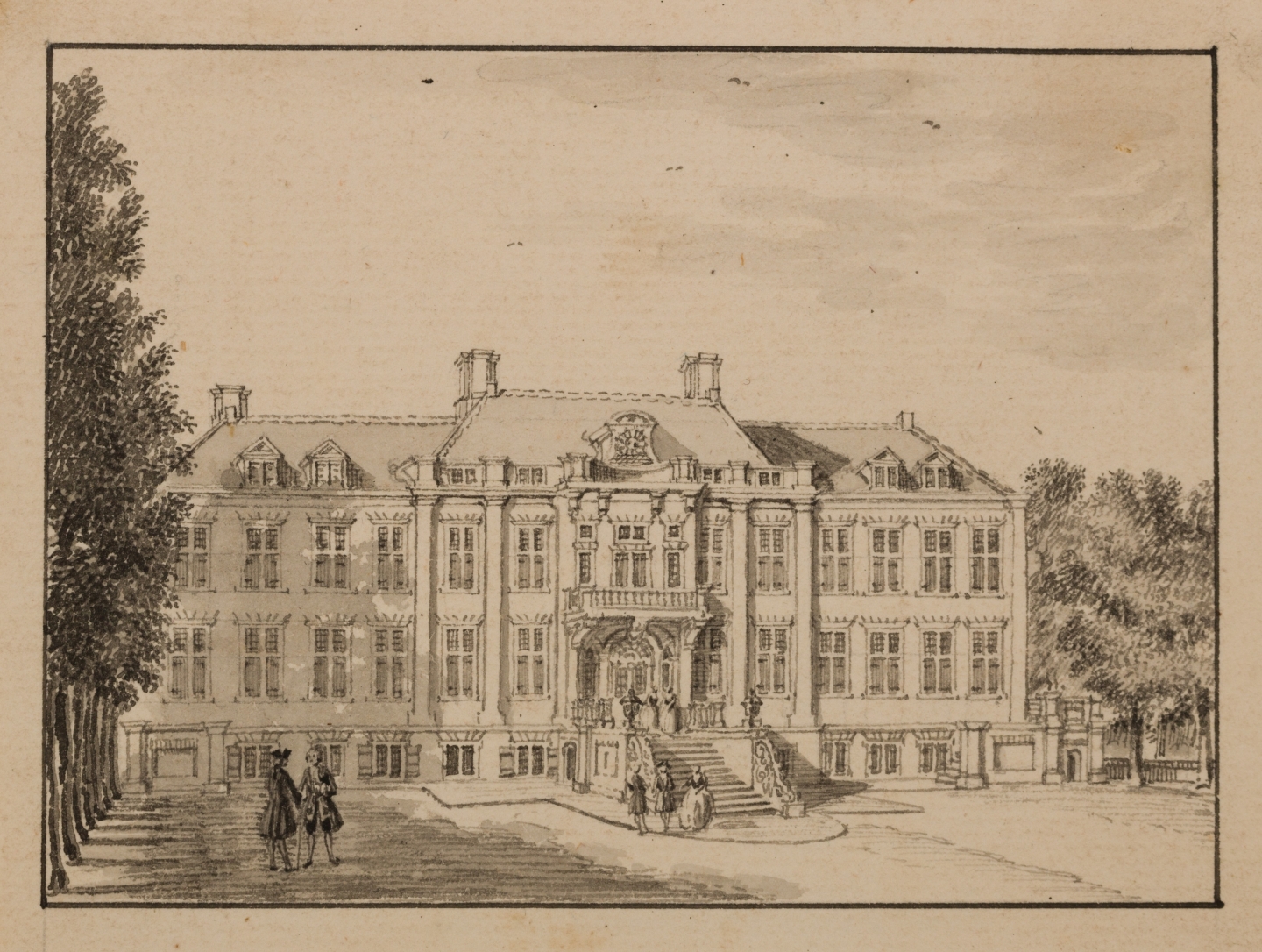 Jan de Beijer (Aarau, 1703-Kleef, 1780) Royal palace Soestdijk (1749)
