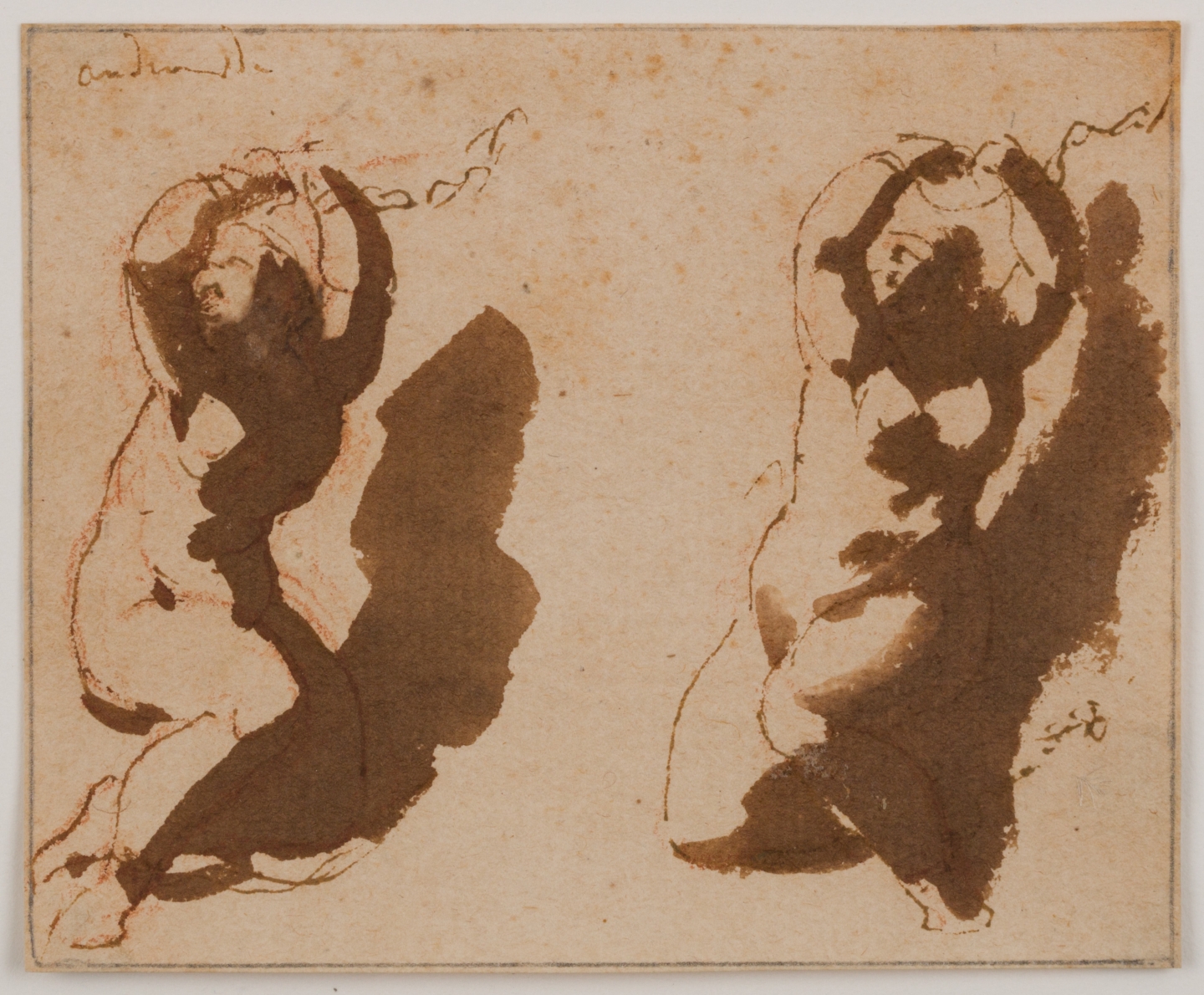 Jan de Bisschop (Amsterdam, 1628-1671 The Hague) Two studies of Andromeda