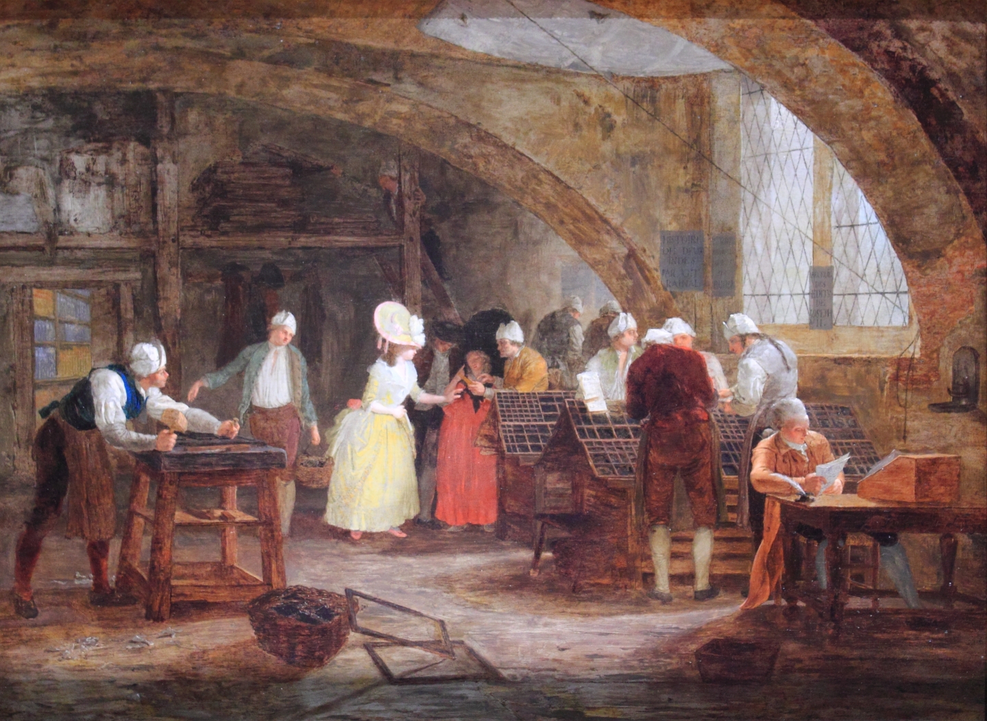 Léonard Defrance (Liège, 1735 - 1805) Studies for a visit to the printing office of Clément Plomteux, Liège