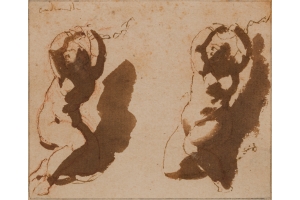 Jan de Bisschop (Amsterdam, 1628-1671 The Hague) Two studies of Andromeda