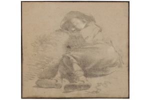 Karel Dujardin (Amsterdam 1626-1678 Venice) A sleeping boy