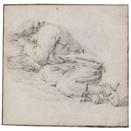 Cornelis Saftleven (Gorinchem 1607-1681 Rotterdam) A boy sleeping
