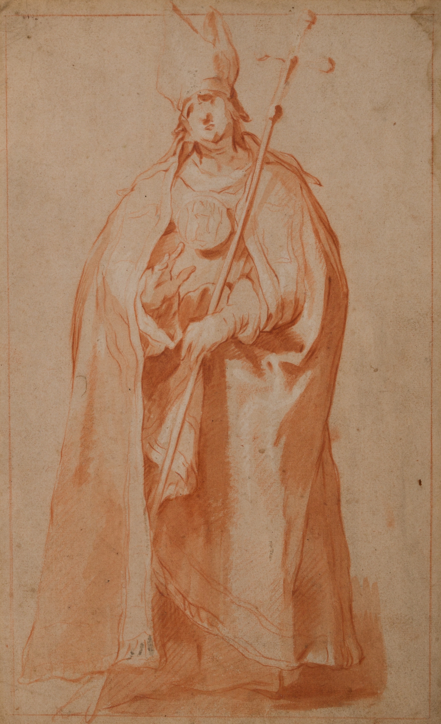 Abraham Bloemaert (Gorinchem, 1564-Utrecht, 1651) Study of a standing bishop
