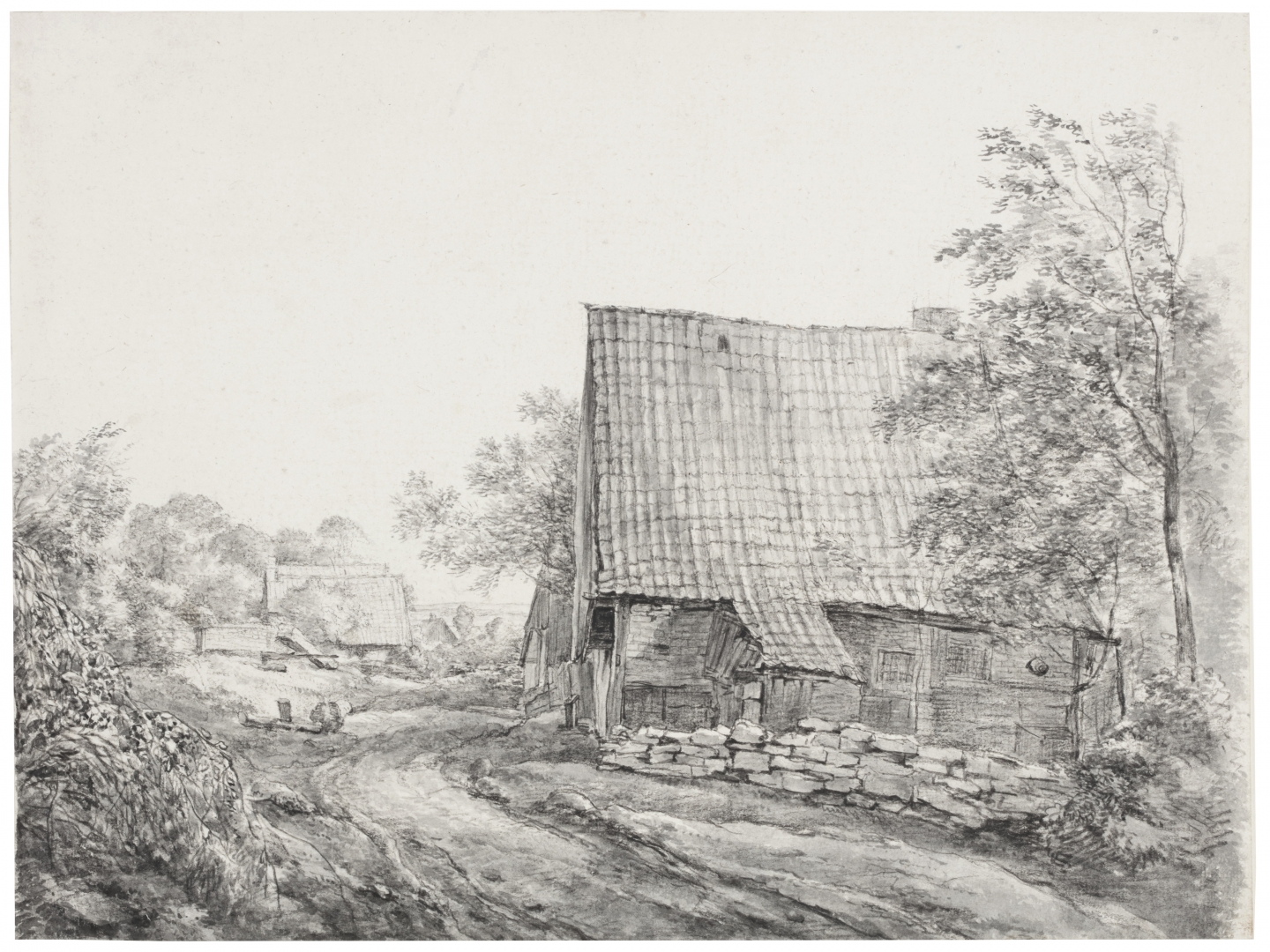 Abraham Johannes Ruytenschildt (Amsterdam 1778-1841 Amsterdam) A stonemasonry in Bentheim