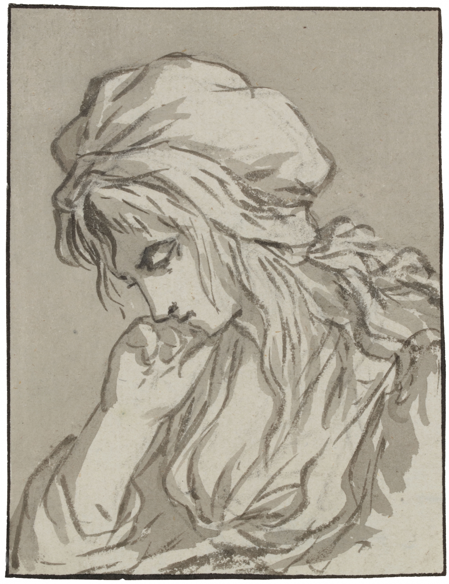 Anthonie Andriessen (Amsterdam 1746-1813 Amsterdam) Study of a young woman