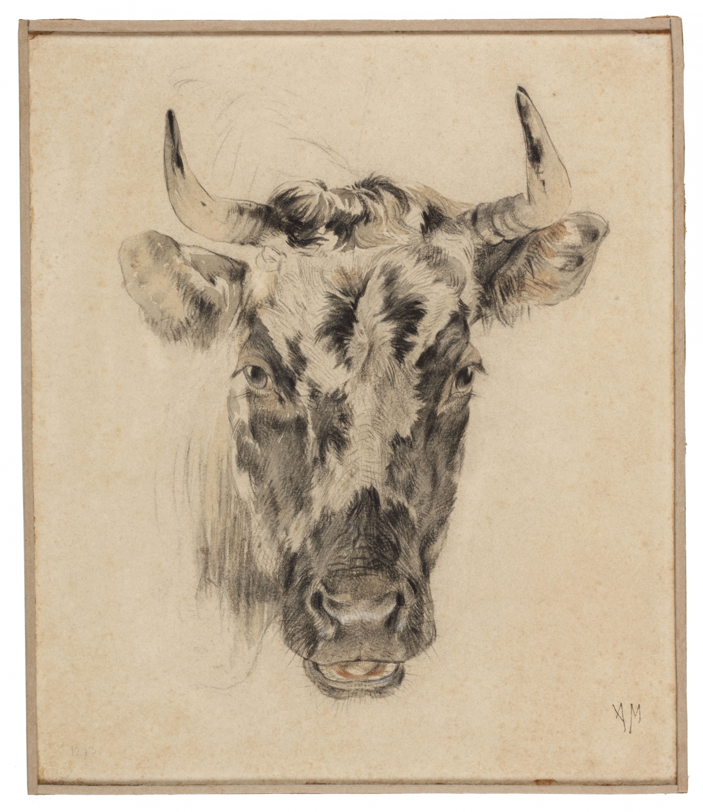 Anton Mauve (Zaandam 1838-1880 Arnhem) Study of a cow