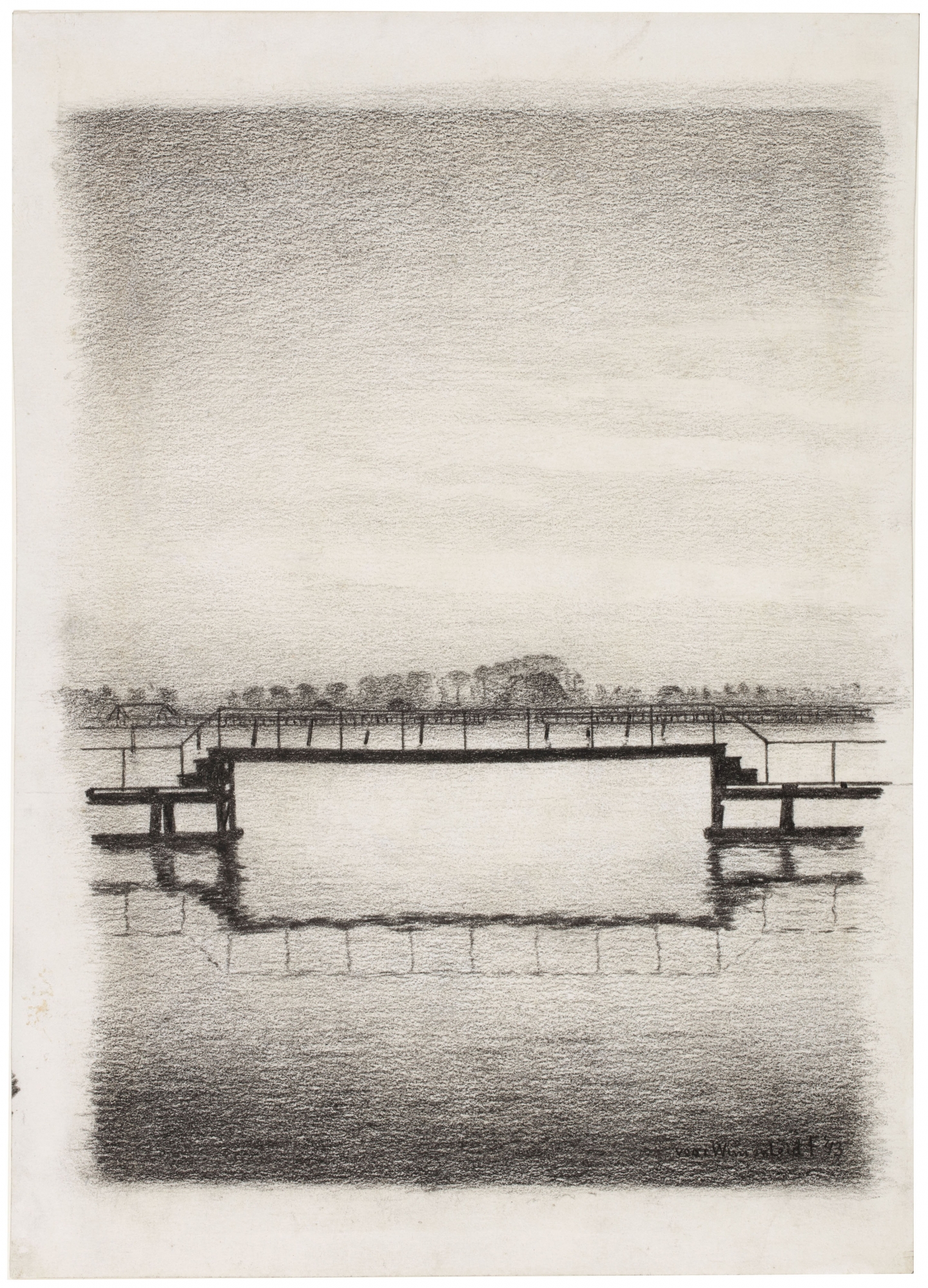 Edgar Fernhout (Bergen 1912-1974 Bergen) Balkenhaven, Zaandam (1943)