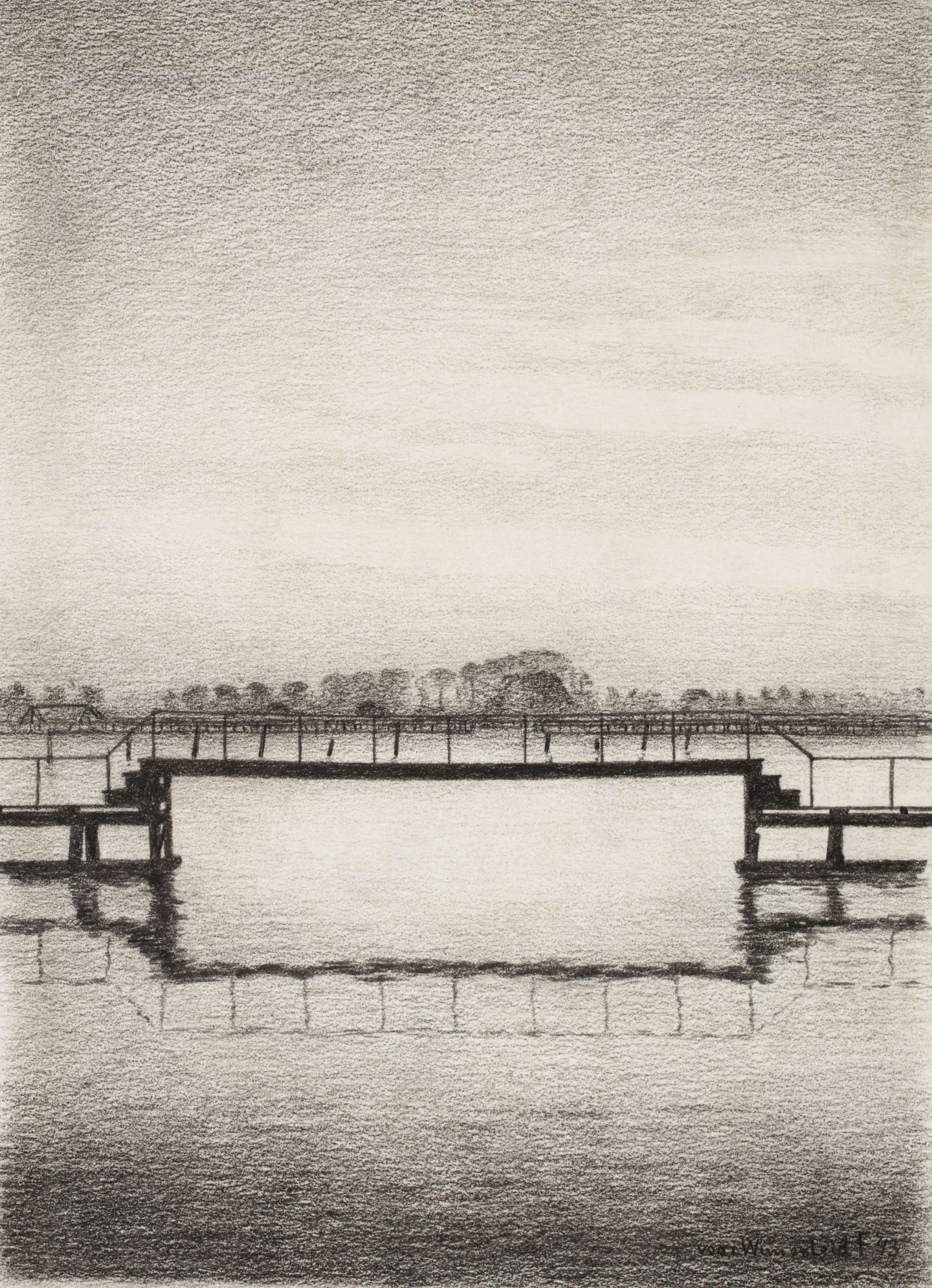 Edgar Fernhout (Bergen 1912-1974 Bergen) Balkenhaven, Zaandam (1943)