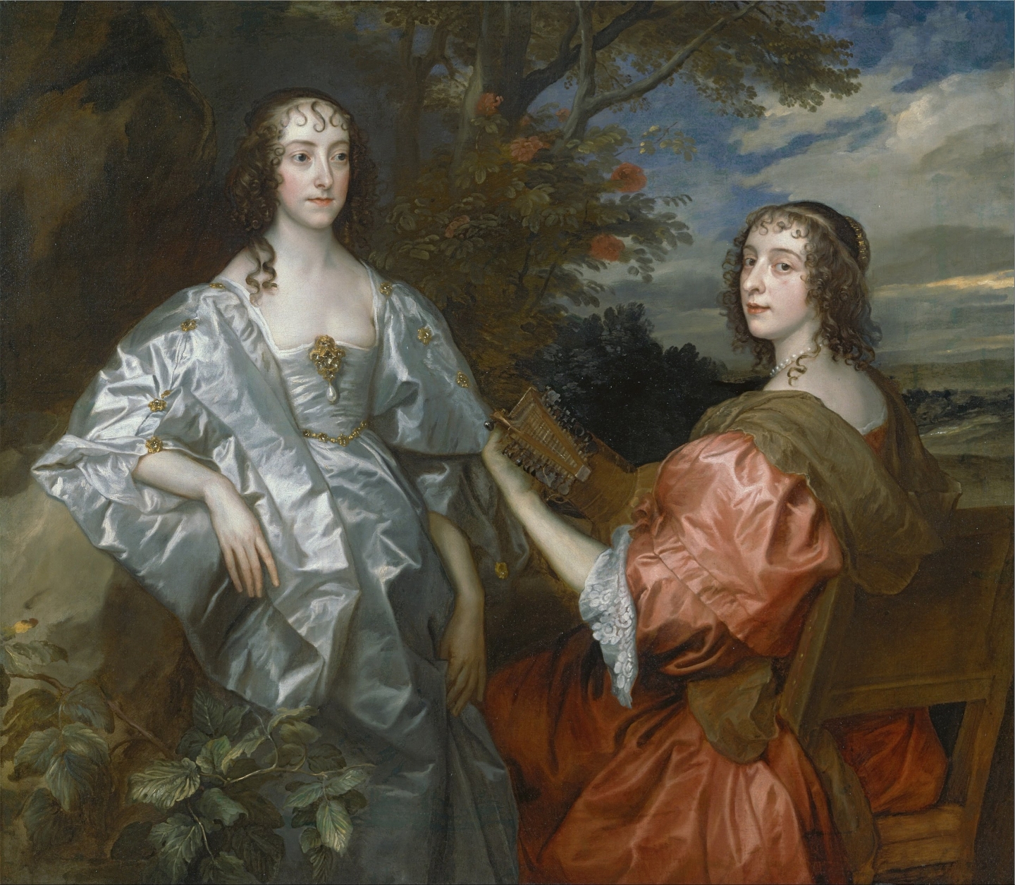 Jan de Bisschop (Amsterdam 1628-1671 The Hague) Katherine Stanhope, countess of Chesterfield (after Anthony van Dyck)