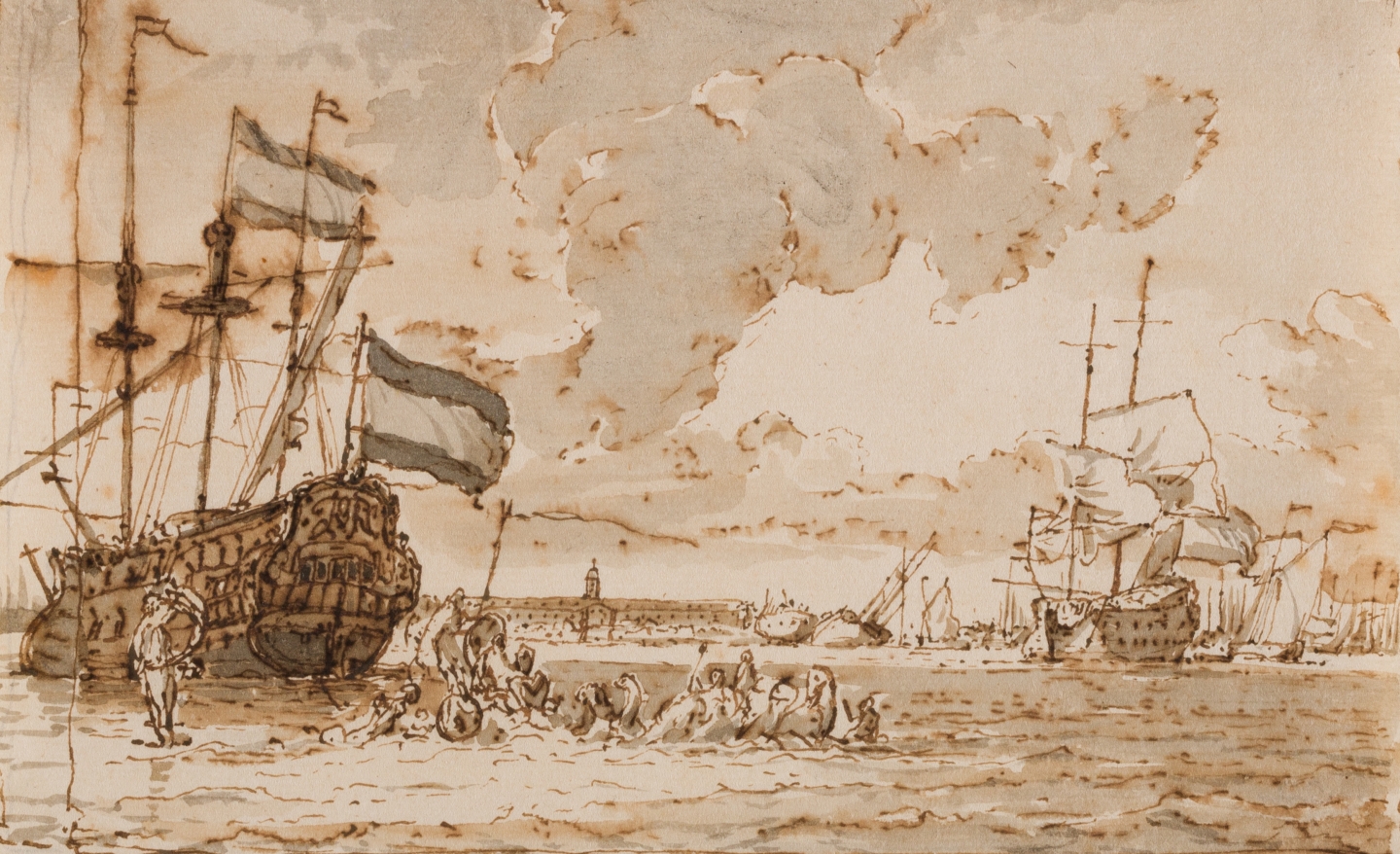 Ludolf Bakhuizen (Emden 1630-1708 Amsterdam) The Triumph of Neptune and Amsterdam