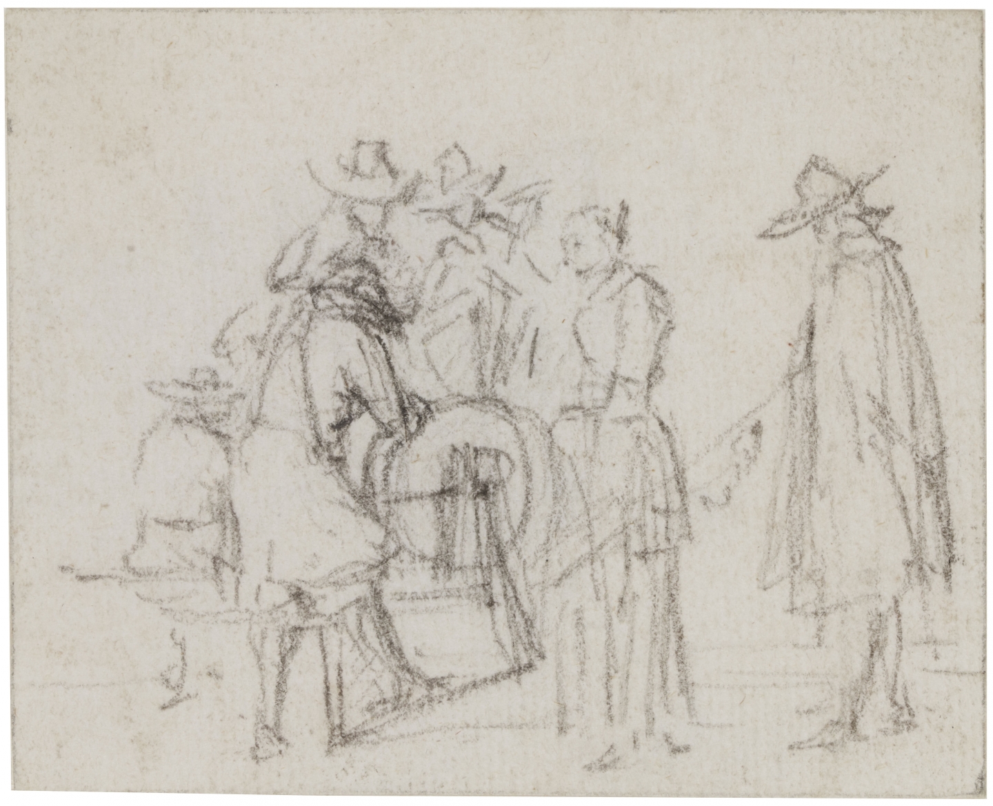 Moses ter Borch (Zwolle 1645-1667 Harwich) A Scharensliep (knife grinder)