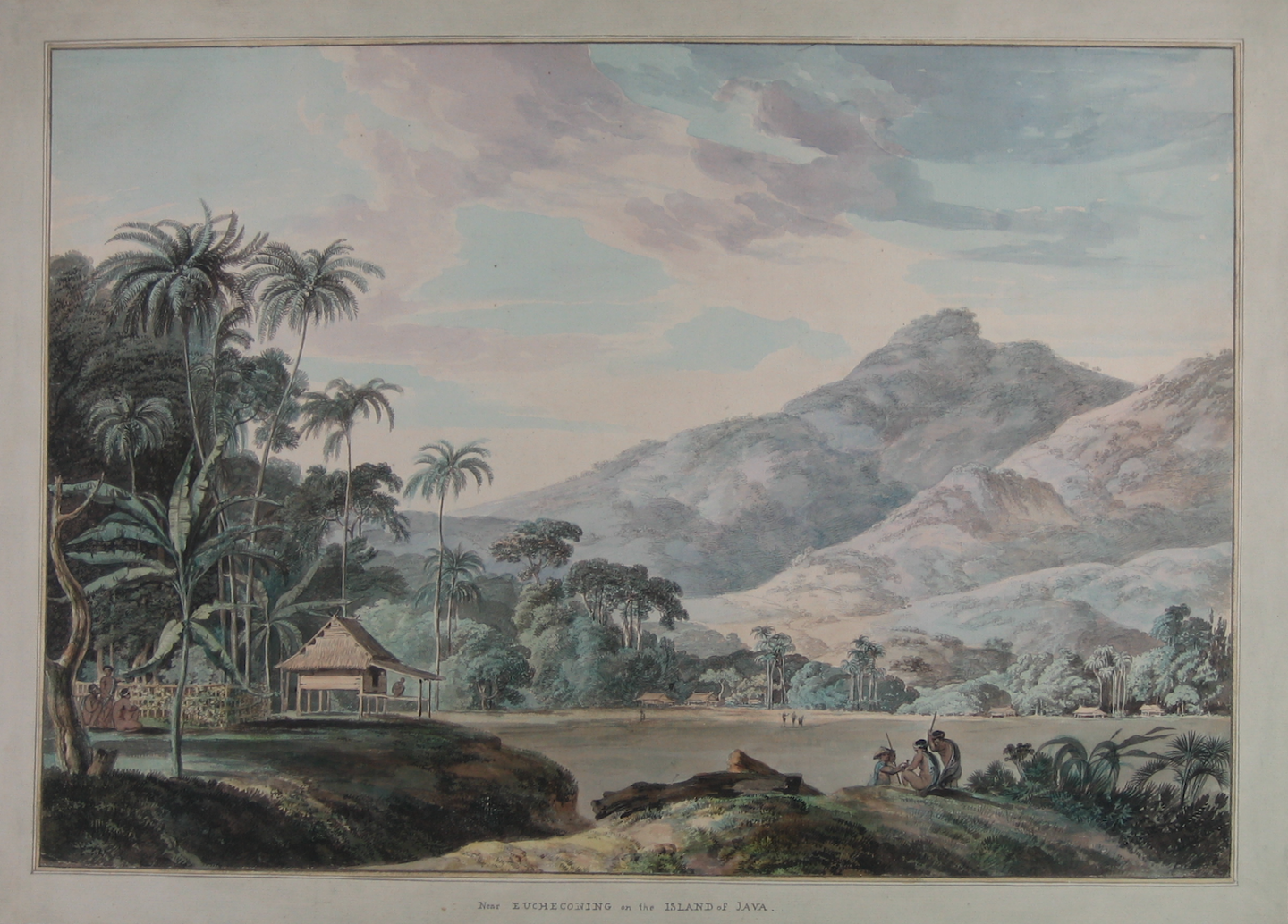 Thomas Daniell  (Chertsey, 1775-Sri Lanka, 1811) Near Eucheconing on the island of Java