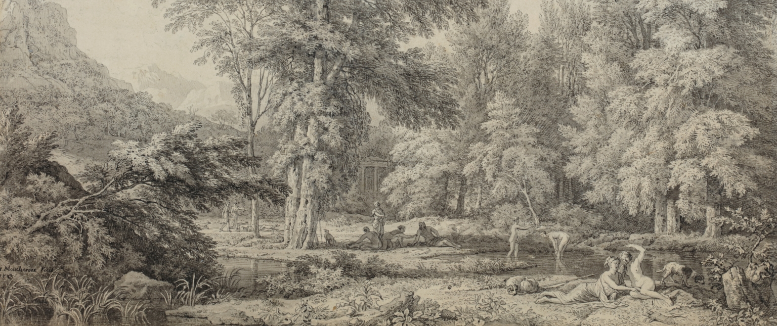 An Arcadian Landscape with Bathers