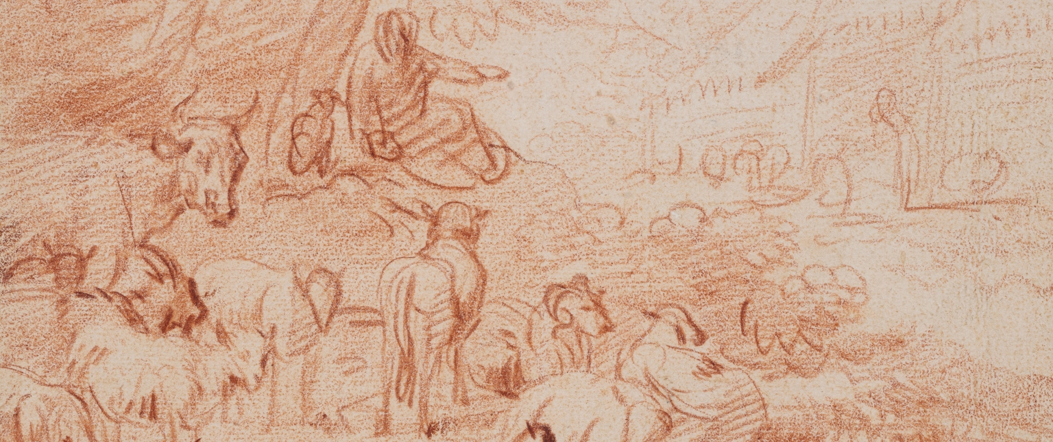 Sheperd with cattle and dog