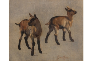 Pieter Gerardus van Os (The Hague 1776-1839 The Hague) Studies of young goats