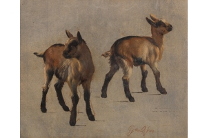 Pieter Gerardus van Os (The Hague 1776-1839 The Hague) Studies of young goats