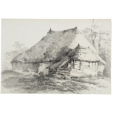 Abraham Johannes Ruytenschildt (Amsterdam 1778-1841 Amsterdam) A thatched farm