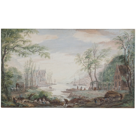 Abraham Rademaker (Lisse 1676-1735 Harlem) A large arcadian landscape