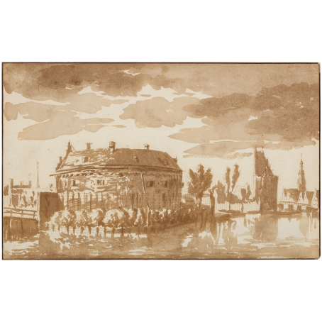 Abraham Rademaker (Lisse 1676/77 – 1735 Haarlem) A View of the Rondeel, Amsterdam