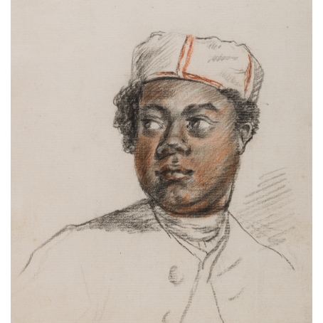 Dutch School, ca. 1750-1775 Portrait of an unidentified black servant