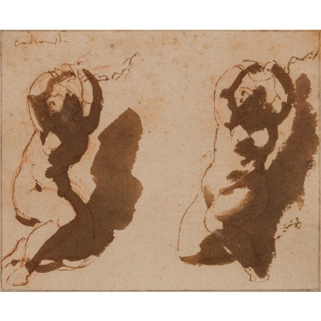 Jan de Bisschop (Amsterdam, 1628-1671 The Hague) Two studies of Andromeda