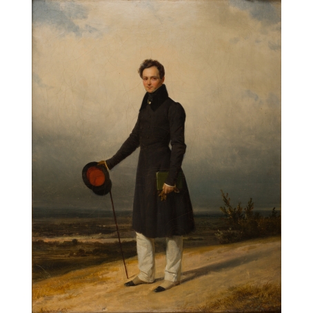 Pierre Duval-Le Camus (Lisieux 1790-1854 St. Cloud) Portrait of Claude-Marie Dubufe, Normandy.