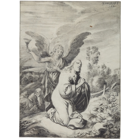 Pieter Jansz. Quast (Amsterdam 1605/6-1647 Amsterdam) Christ in the Garden of Gethsemane