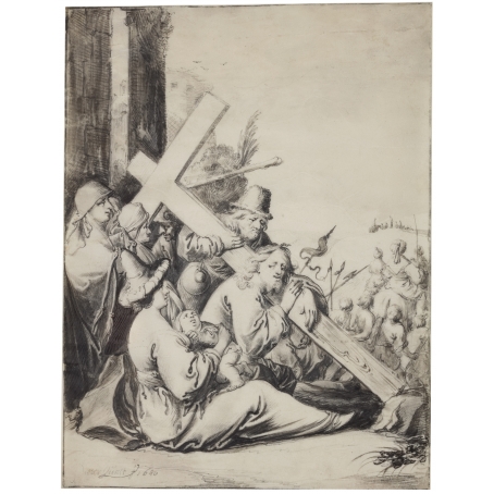 Pieter Jansz. Quast (Amsterdam 1605/6-1647 Amsterdam) Carrying of the Cross